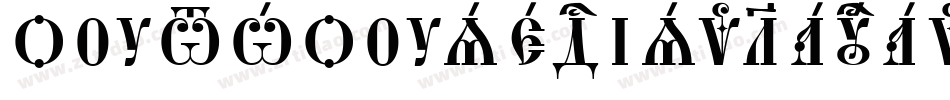 OutHouseDisplayCaps Italic字体转换